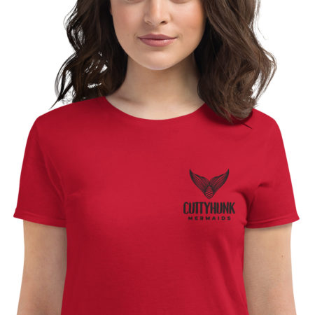 Cuttyhunk Mermaid Embroidered Women's short sleeve t-shirt